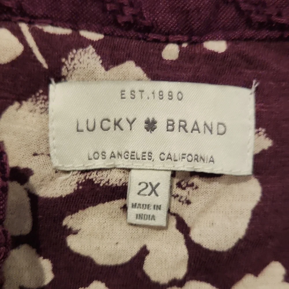 Lucky Brand Plus Size blouse size 2X